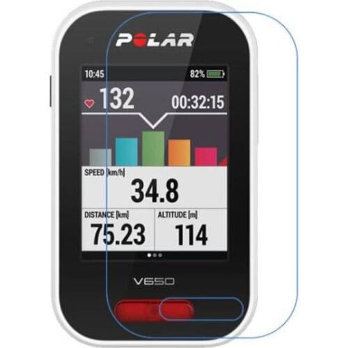 3pcs PET Clear Protective Film Guard For Polar V650 GPS Bike Cycling Computer Bycicle Riding Sport Screen Protector Full Cover