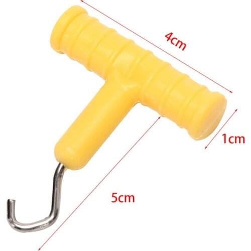 1 PC Carp Knot Pull Tool Knot Hook Puller for Carp Fishing Rig Terminal Tackle T-Stype ABS Fishing Equipment