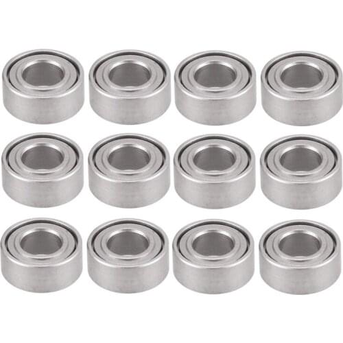 12PCS Steel Bearing 3X6X2mm for WPL C14 C24 C34 C44 MN D90 MN-90 MN99S RC Car Spare Parts Upgrade Accessories