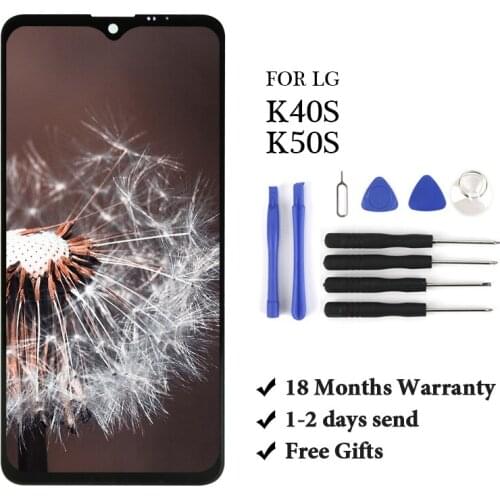 18 month Warranty For LG K40S K50S LCD with Frame Replacment Screen for LG K40S K50S LCD Display Touch Screen With Gift