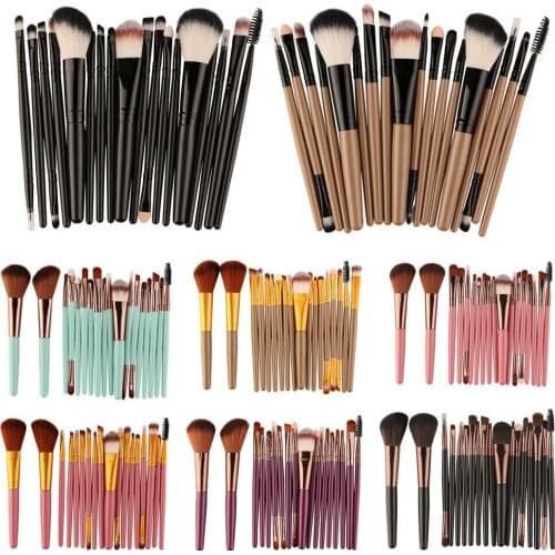 18PCS Kabuki Make up Brushes Set Makeup Foundation Blusher Face Powder Brush