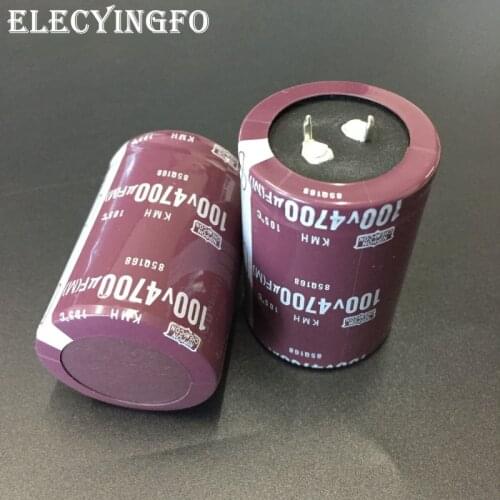 2PCS/10pcs 4700uF 100V4700uf NIPPON KMH Series 35x50mm 100V4700uF Aluminum Electrolytic capacitor