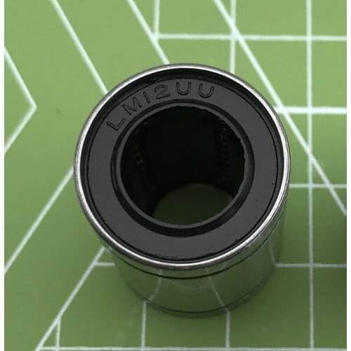 2021 Cnc Router Parts AXK Linear Rail 1 Pcs Lm12uu 12mm Inside Dia Rubber Sealed Linear Ball Bearing Bushing Lm12 12*21*30mm