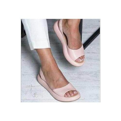 34-43 Women Fish Mouth Sandals Vacation Beach Sandales Sexy Open Toe Rome Shoes Summer Woman Plus Size Sandals Ladies Shoes 26