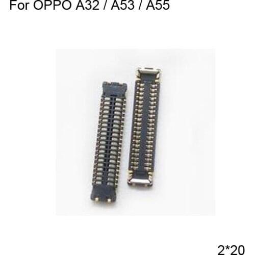 5PCS For OPPO A32 FPC connector For OPPO A55 LCD display screen on motherboard mainboard On flex cable For OPPO A53