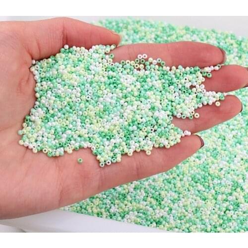 11/0 Uniform Round Opaque Glossy Glass Beads 2mm Czech Pearly Solid Glass Seedbeads For DIY Craft Making Garment Sewing Supplies