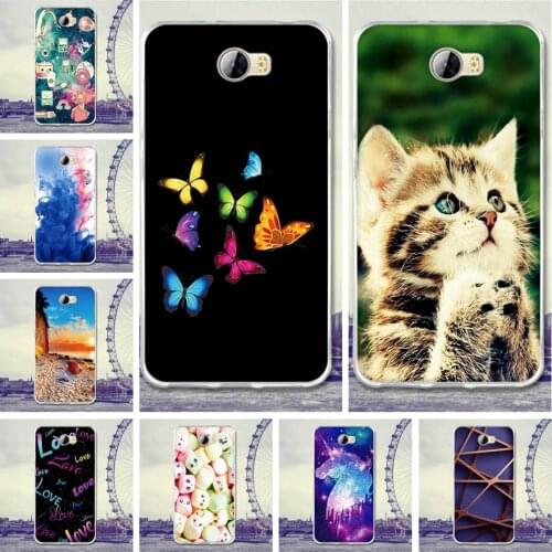 For Coque Huawei Honor 5A Case Cover 5.0 Cat Cartoon Rubber TPU Silicone Case For Huawei Ascend Y5 II Y5II / Y5 2 cun-u29