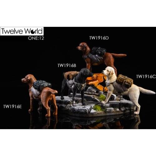 1/12 Scale Figure Scene Battlefield Ruins Mechanical Robot Dog Model for 6inch Action Figure Doll Accessories Display