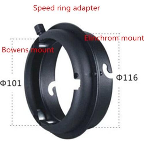 Photography Studio Speed Ring Adapter for Elinchrom Flash Strobe convert for Bowens Soft Accessories Diffuser Reflector Snoot