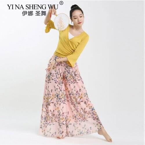 Belly Dance Clothing Mature Women Classical Elegant Top+Pants Practice Clothing Body Training Suit New Competition Long Skirt