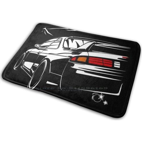 Nissan Silvia S14 Mat Rug Carpet Anti-Slip Bedroom Entrance Door Mat Nissan Silvia 180sx 200sx 240sx Schassis Zenki Kouki S15