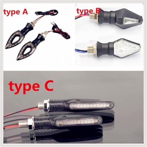 2 parts 12 led motorcycle flash lamp sliding flasher motorcycle indicator lamp motorcycle rear lamp signal lamp for KTM