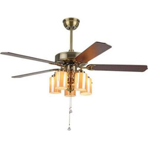 Restaurant chandelier fan light ceiling fan lamp living room with led fan lamps household fan chandelier invisible lighting lamp