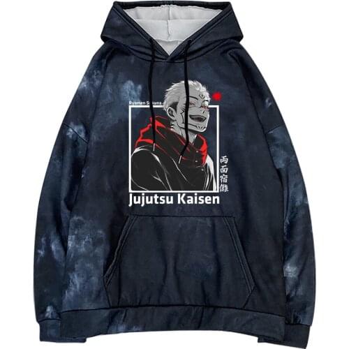 2021 New Anime Jujutsu Kaisen Woman/man Autumn Spring Winter Ryomen Sukuna Hoodie Sweatshirt