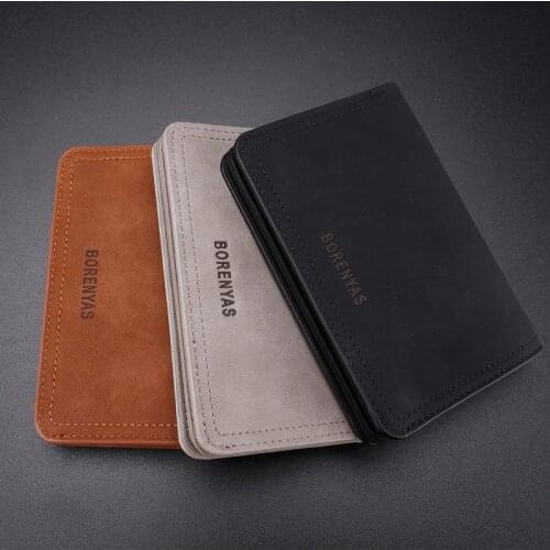 New Wallet Mens Short Vertical Zipper Wallet Retro Youth Soft Wallet Gift Wallet Change Coin Wallet Evidence Id Card Wallet
