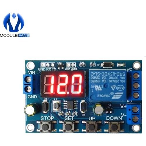 Battery Charge Discharge Module Board Integrated Voltmeter Undervoltage Overvoltage Protection Timing Communication