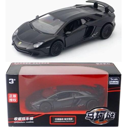 RMZ City/1:36 Scale/Diecast Toy Car Model/Aventador LP750-4 SV Mattle/Diecast Pull Back Model/Educational Collection/Gift/Kid