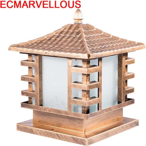 Gate Light Garden Figurine LED Solar Terraza Y Jardin Decoracion Luminaire Exterieur Spotlight Outdoor Landscape Lighting