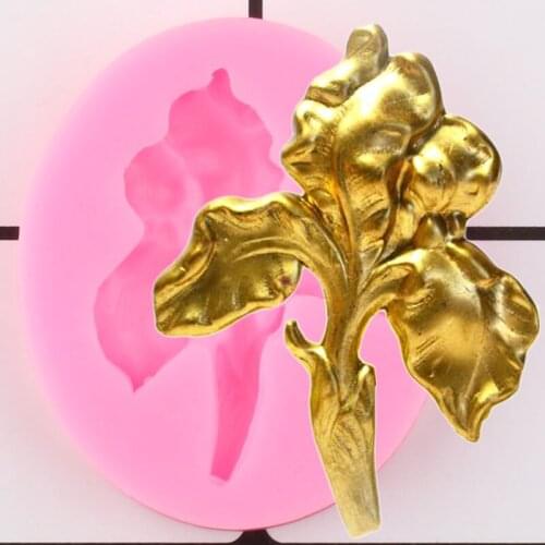 Flower Silicone Molds Leaves Cupcake Topper Fondant Cake Decorating Tools Jewelry Polymer Clay Candy Chocolate Gumpaste Moulds