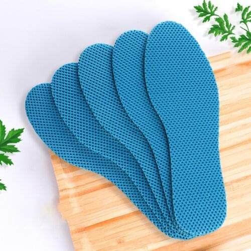5 Pairs Health Deodorant Insoles Light Weight Shoes Pad Absorb-Sweat Breathable Mesh Cloth Shoe Inserts Men Women