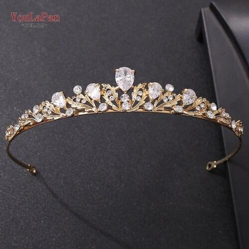 YouLaPan HP332 Crystal Wedding Tiara for Bride Princess Tiara Headband Pageant Crown Bridal Hair Jewelry for Women and Girls