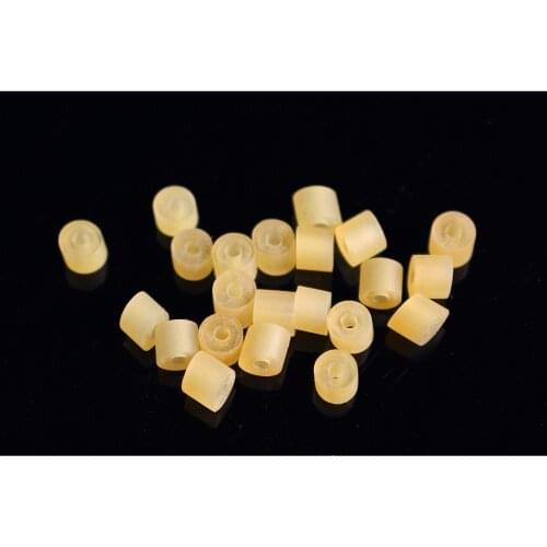 Tigofly 200 pcs Yellow Silicone Band Fishing Skirts Tools SpinnerBait Buzzbait Hand Fittings Fishing Accessories Materials