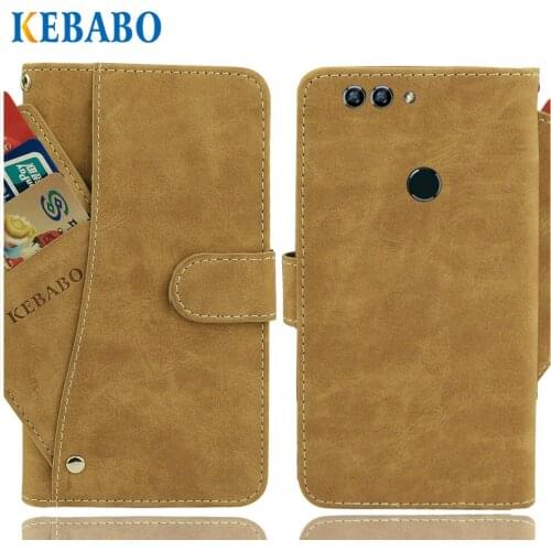 Vintage Leather Wallet Haier Power P10 Case 5.5" Luxury 3 Front Card Slots Cover Magnet Stand Phone Protective Bags