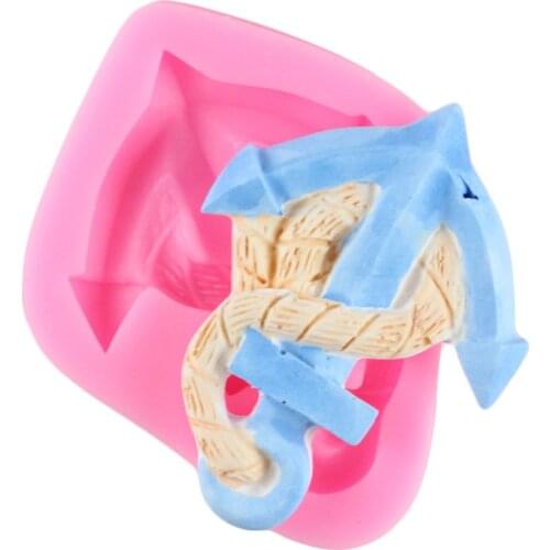 Anchor Silicone Mold For Fondant Cake Decorating Tools Suger Paste Cupcake Candy Chocolate Molds Kitchen Baking Moulds