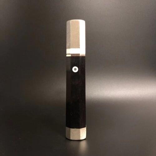 Japanese Octagonal Ebony Handle With Nickel Silver Bolster DIY Chef Knife Kitchen Knives Gyuto Yanagiba Deba Knives Handles