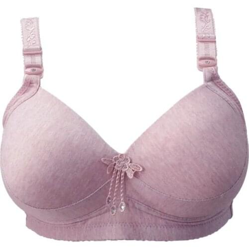 Women sexy lingerie bras vs push up lace floral bra Cotton padded bra top wire free t shitr underwear plus size 75B-105D C08