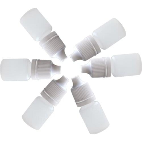 1000Pcs Portable Plastic Empty Useful Squeezable Dropper Bottles Eye Liquid Childproof Cap Thin Tip Dropper Bottles 5ml