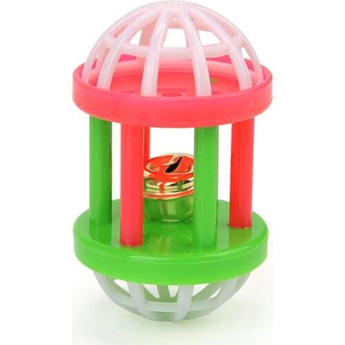 2PCS Creative Cat Bell Toy Fashion Plastic Dumbbell Shape Cat Bell Ball interactive toy for Cat Ball Toy игрушки для кошек