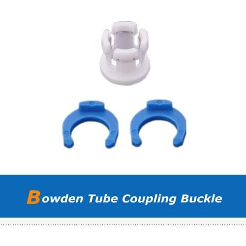 20sets White Bowden Tube Clamp Blue Pipe Horse Clip Fixed 6mm 3D Printers Parts Accessories Shoe Coupling Collet