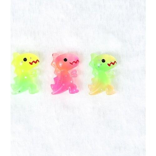 20pcs 19*13mm Catoon dinosaur Flatback resin cabochon Colorful charms for pendant earring diy