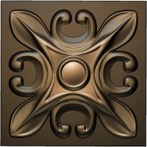 3d model relief for cnc in STL file format rosette_39