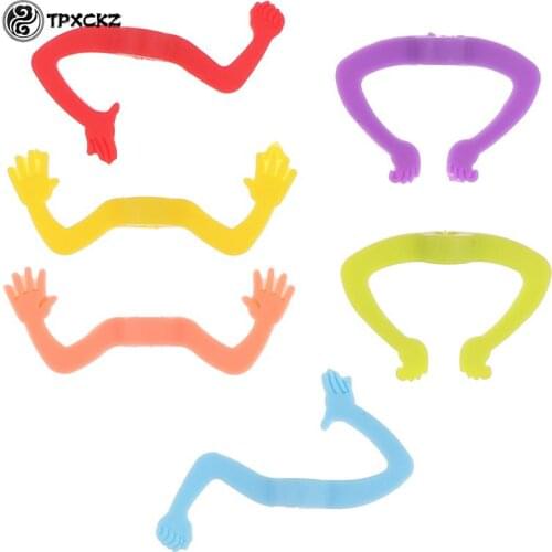 6pcs Silicone Charade Hands Shape Wine Glass Marker Drinking Cup Identifier Cup Sign For Cocktails Champagne (Random Color)