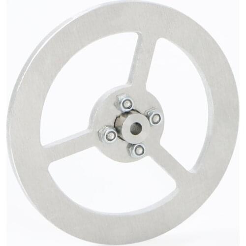 80mm Aluminum Alloy Flywheel/Momentum Wheel With Flange Coupling