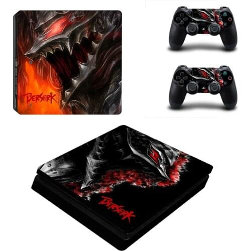 Berserk PS4 Slim Skin Sticker For Sony PlayStation 4 Console and Controllers PS4 Slim Skins Sticker Decal Vinyl