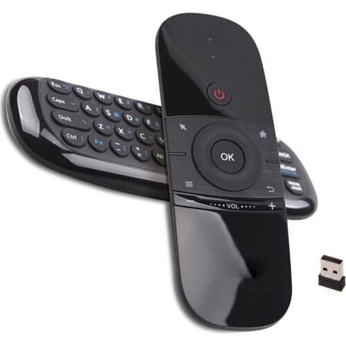 Wireless keyboard motion sensing 2.4GHz mini rechargeable English W1 and multi-language C120 smart remote control