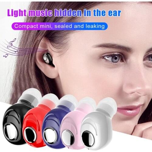 Wireless Bluetooth 5.0 Headset CVC8.0 Digital Noise Reduction Waterproof and Anti-sweat In-ear Concealed Ear Plugs VDX99