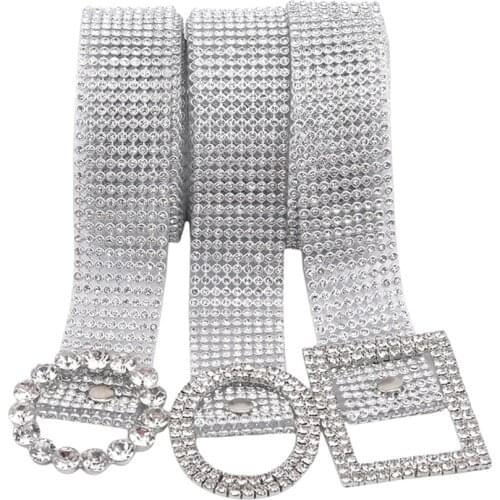 Brilliant Womens Belt Waist Chain Luxury Sweet Waist Belt 2020 Fashion Belts Full Diamond Rhinestone Crystal Belt