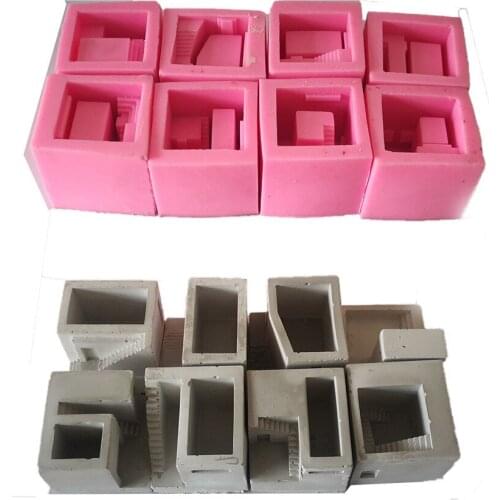 Cement Concrete Silicone Mold Handmade Diy Plants Plaster Gypsum Mould Cement Clay Molds