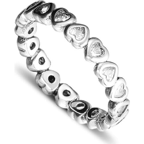 CKK Ring Forever More Rings for Women Men Anillos Mujer Anel Bague Femme Wedding Engagement 925 sterling silver Jewelry