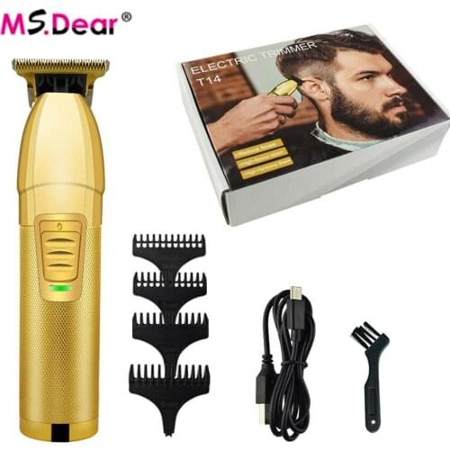 Hair Clipper Electric hair trimmer Cordless Shaver Beard Trimmer 0mm Men Barber Waterproof Hair Cutting Machine for men