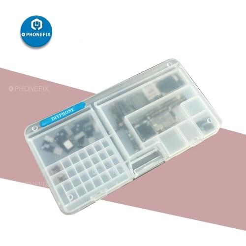 SS-001A PVC Box Mobile Phone Repair Accessories Storage Box Double Layer Classification for Parts Electronics Repair Toolbox