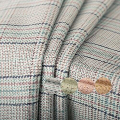 Red Raspberry Italy Plaid 4-Colour Tweed Fabric Material Autumn Women Jacket Coat Sewing Cloth Tailor Textile Freeshipping