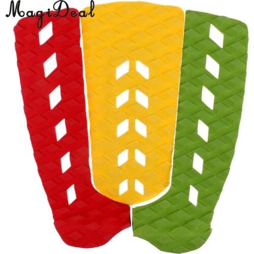 MagiDeal 3 Pieces Outdoor Longboard Traction Pad Skimboard Tail Pad for Skimboarding Surfing Funboard Paddleboard