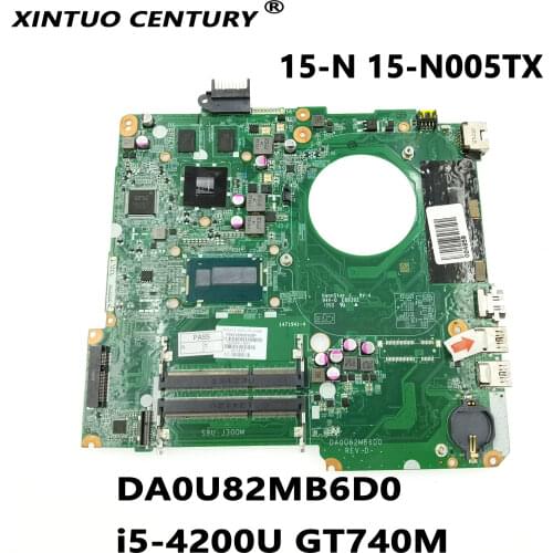 736377-001 736377-501 For HP 15 series 15-n005TX laptop motherboard DA0U82MB6D0 SR170 i5-4200U 100% tested