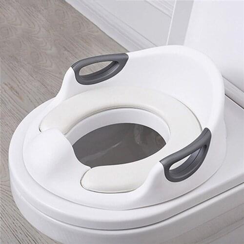 Multifunctiona Baby Potty Training Seat Portable Toddlers Kids Potties Trainer Seats with Soft Cushion Anti-Slip Potty Ring