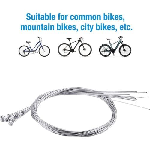 Set of 10, Premium Bike Brake Cable, Professional Bicycle Wire Kit for Bicycles, 175cm (Can be Cut)